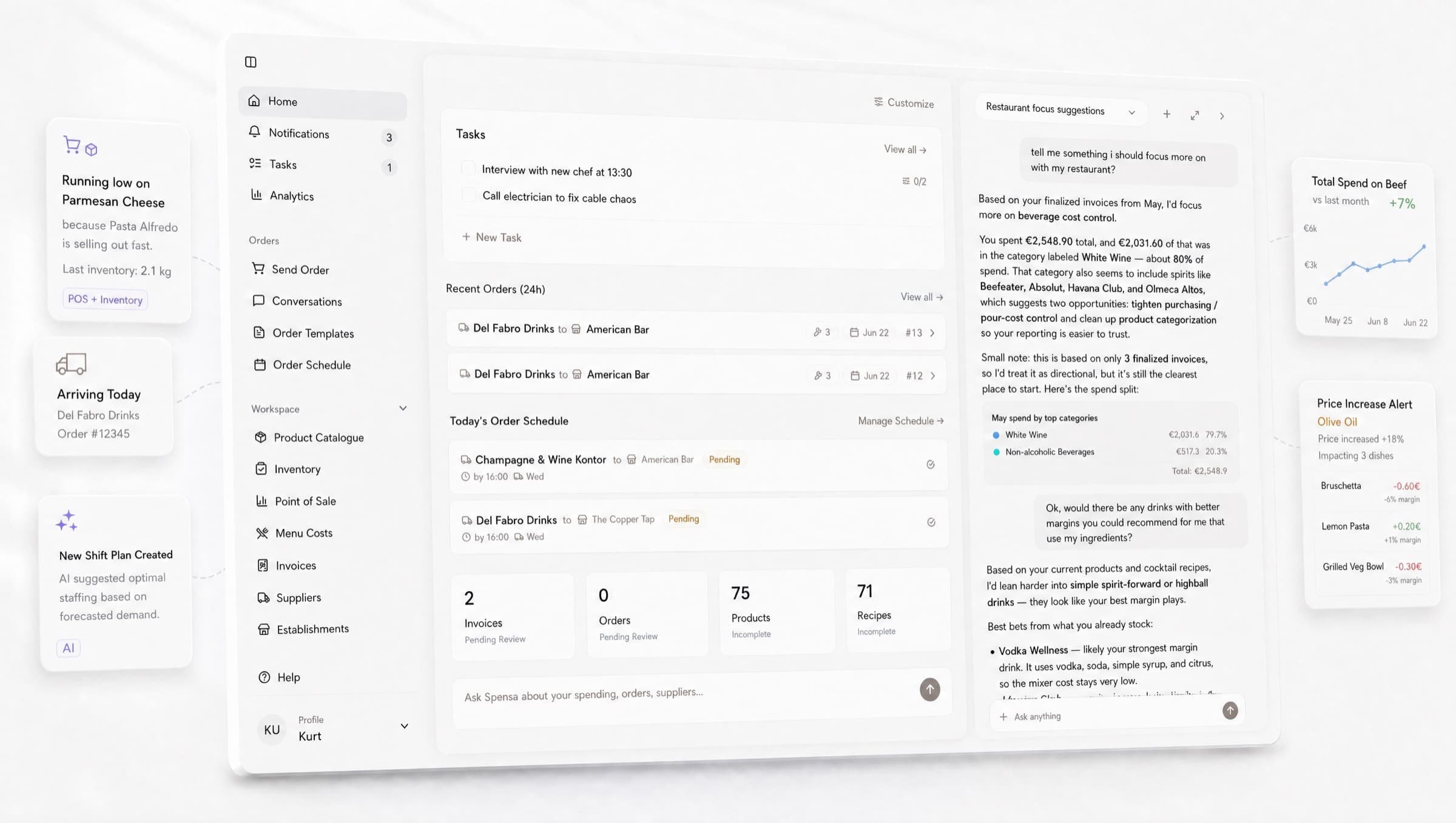 Spensa - The modern operating system for restaurants